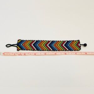 Colorful Chevron Beaded Bracelet
